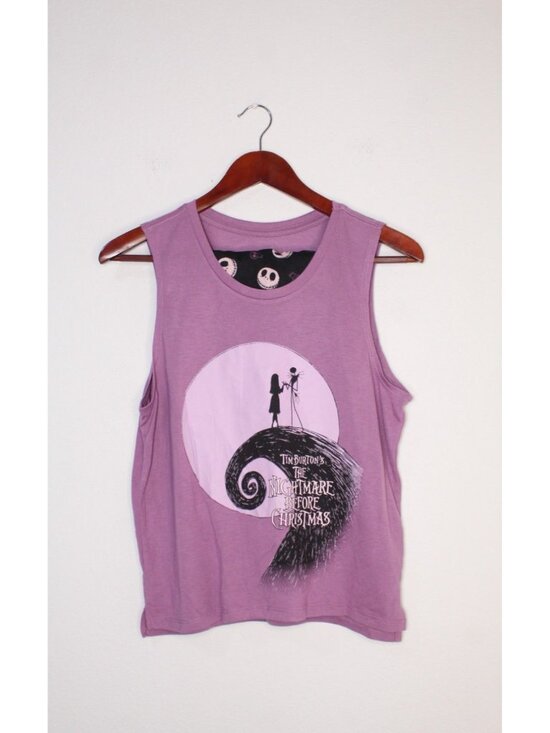Dinsey Nightmare Before Christmas Sleep 2 Piece Set Women's S Purple Black NWT - Picture 1 of 12